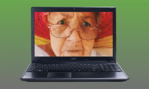 GRANDMA ON LAPTOP image