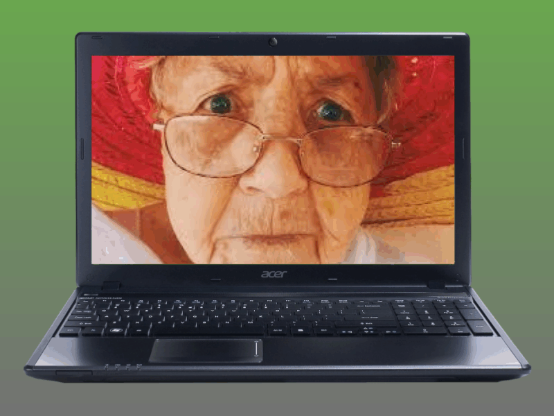 GRANDMA ON LAPTOP image