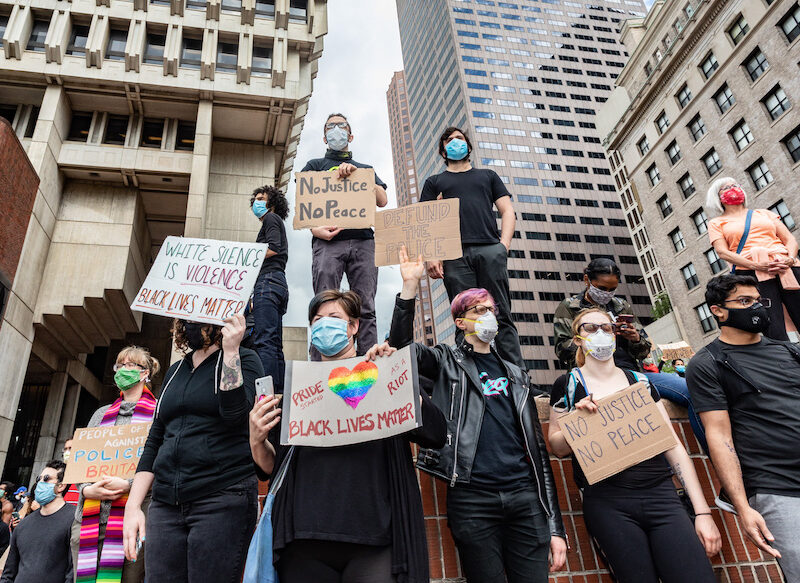 Black Lives Matter rally against police brutality