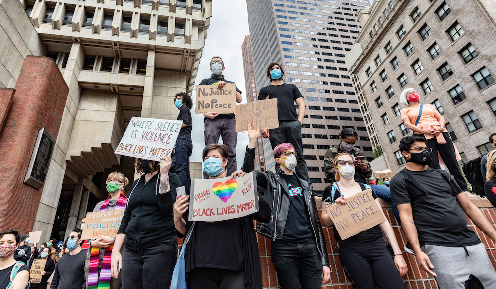 Black Lives Matter rally against police brutality