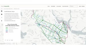 Draft City of Somerville Draft Bike Network Vision. Image courtesy of the City of Somerville, Mass.